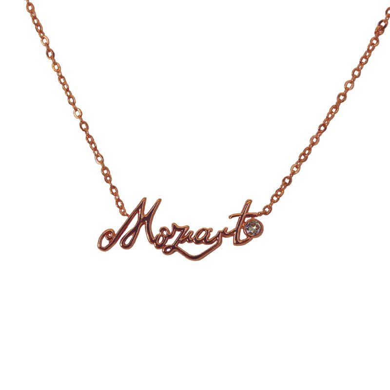 Mozart Font Necklace